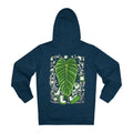Printify Hoodie French Navy / S Philodendron Esmeraldense - Cartoon Plants - Hoodie - Back Design