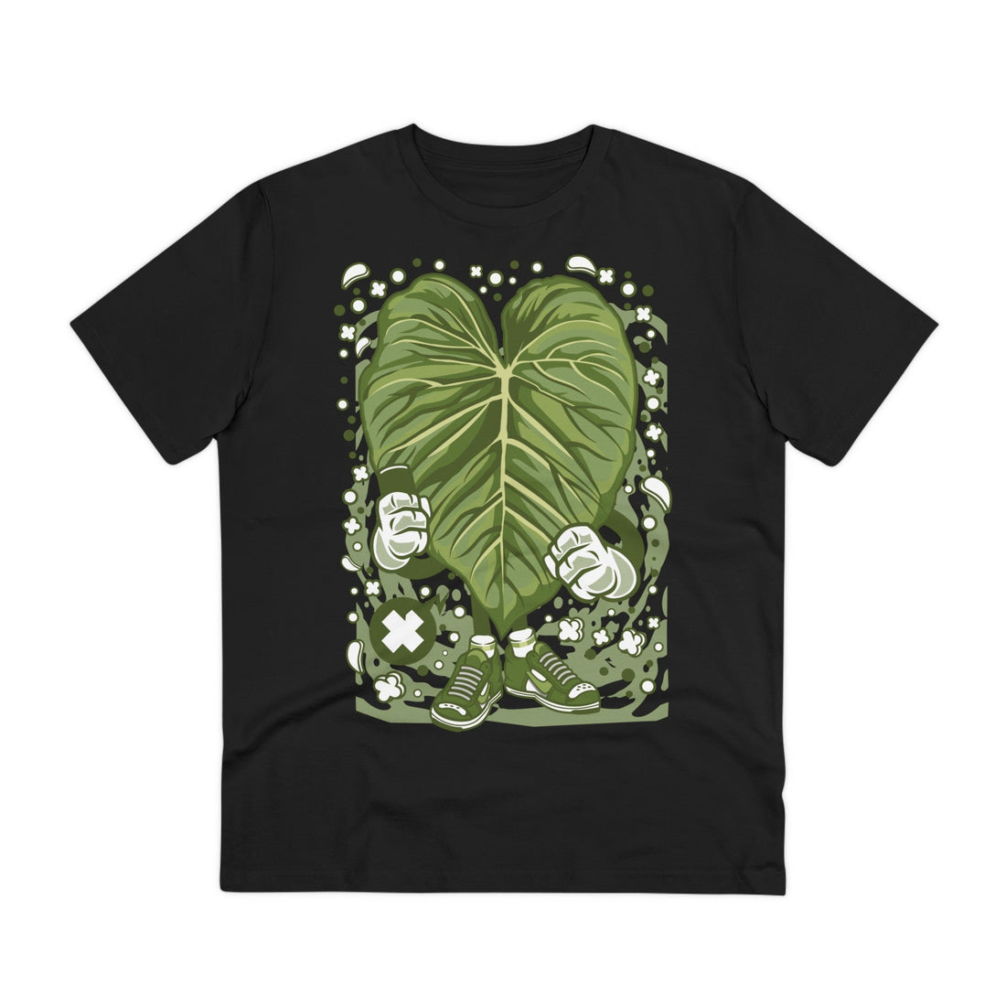 Printify T-Shirt Black / 2XS Philodendron Majestic - Cartoon Plants - Front Design