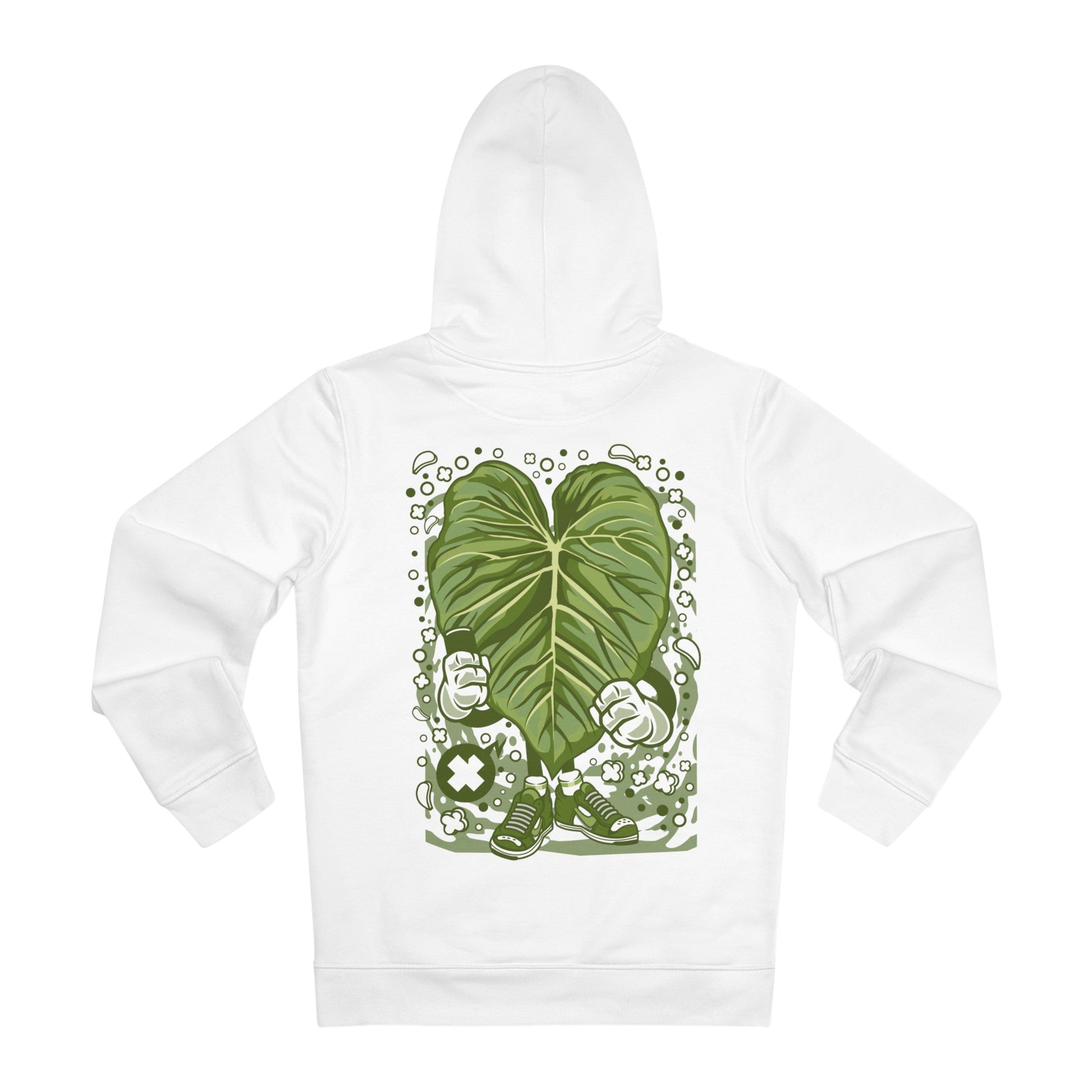 Printify Hoodie White / S Philodendron Majestic - Cartoon Plants - Hoodie - Back Design
