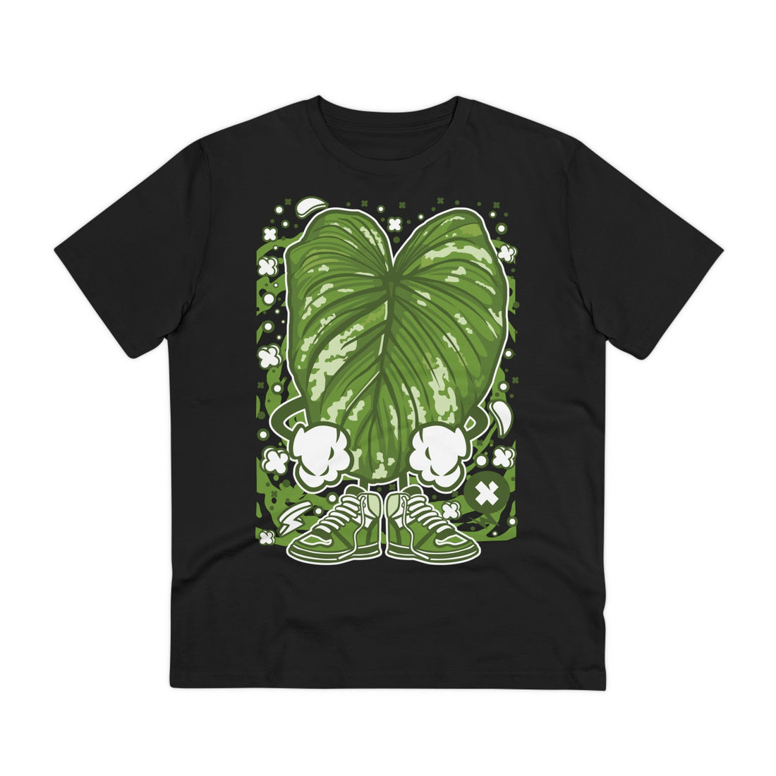 Printify T-Shirt Black / 2XS Philodendron Mamei - Cartoon Plants - Front Design