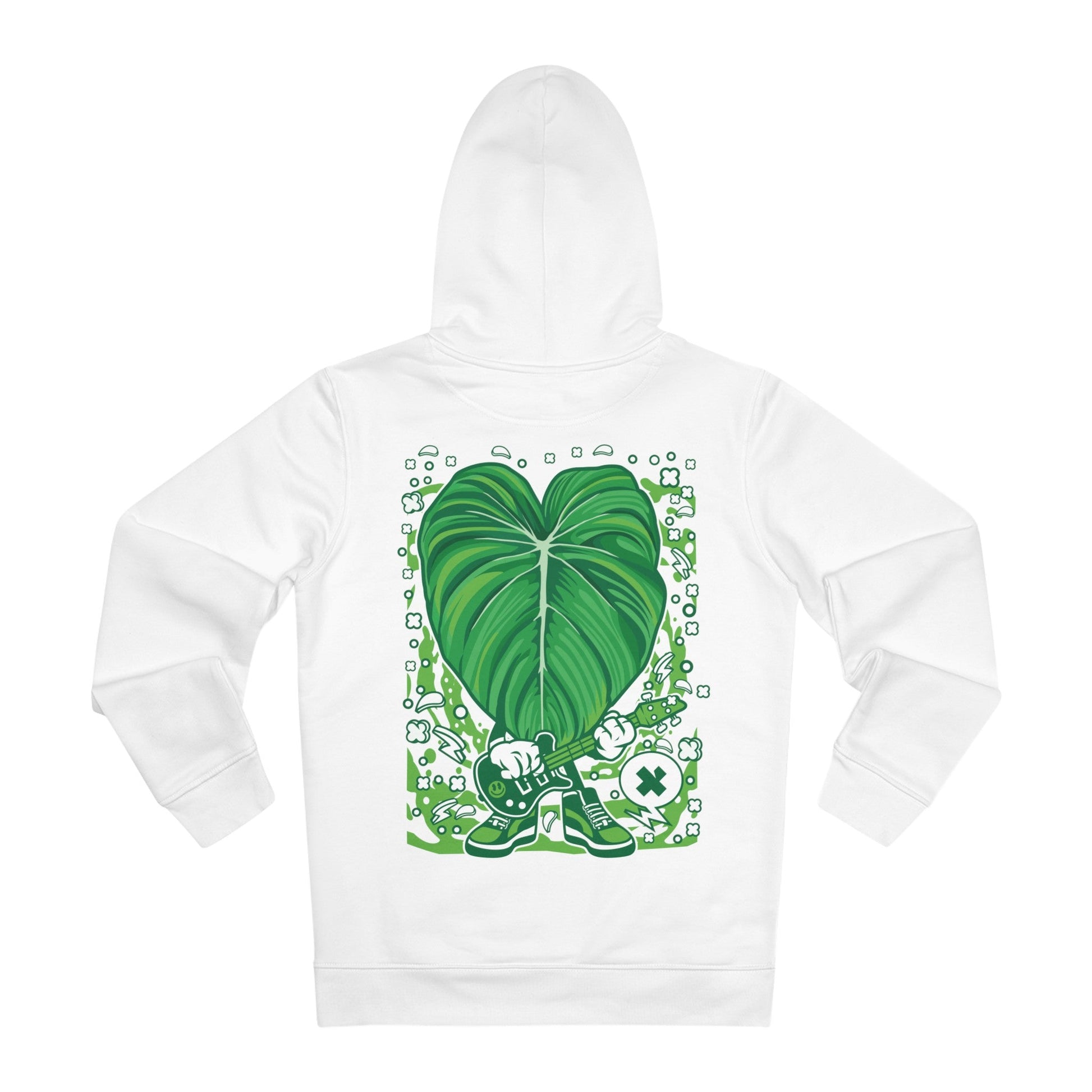 Printify Hoodie White / S Philodendron Pastazanum - Cartoon Plants - Hoodie - Back Design
