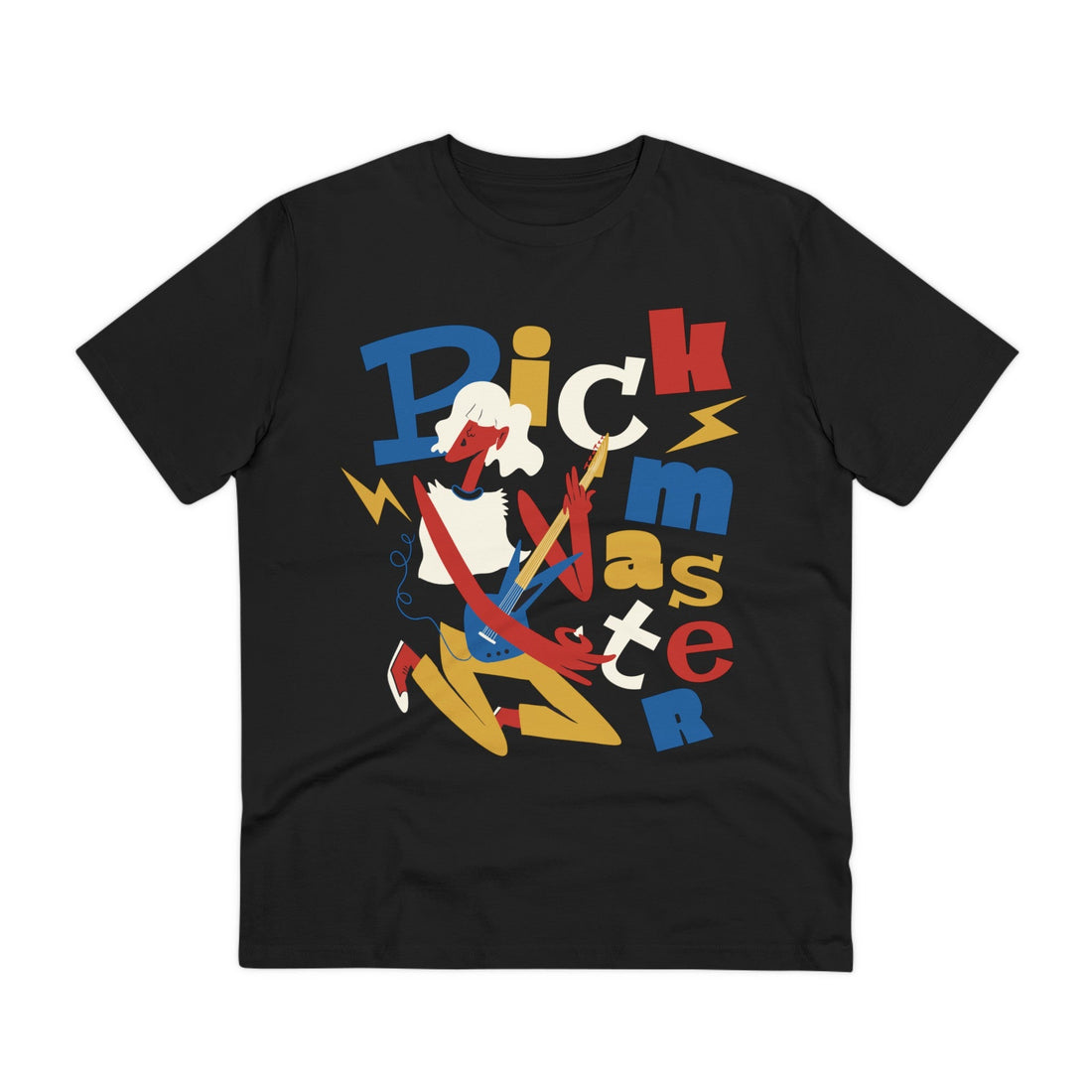 Printify T-Shirt Black / 2XS Pickmaster - Rockstar - Front Design