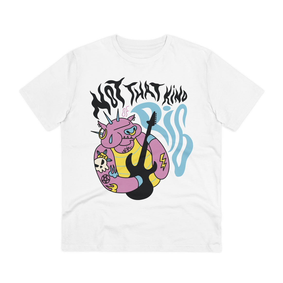 Printify T-Shirt White / 2XS Pig not that kind Big - Punk Animals - Front Design