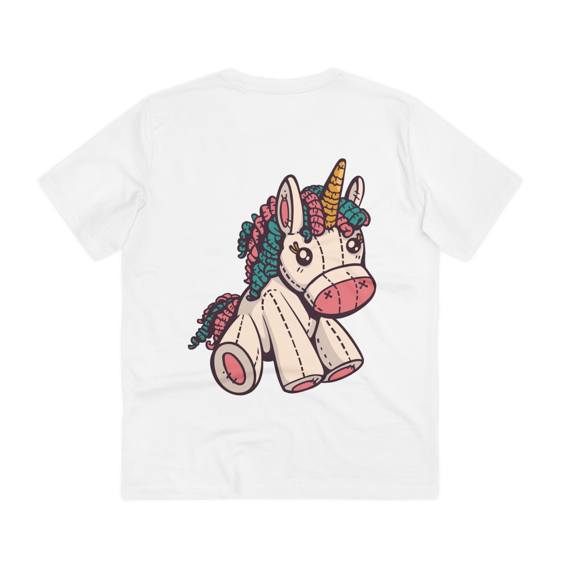 Printify T-Shirt White / 2XS Plushy Unicorn - Unicorn World - Back Design