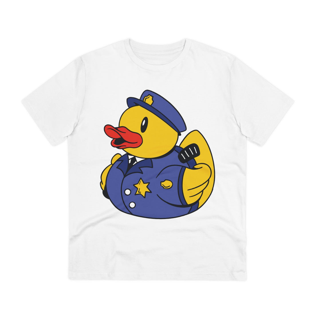 Printify T-Shirt White / 2XS Police - Rubber Duck - Front Design