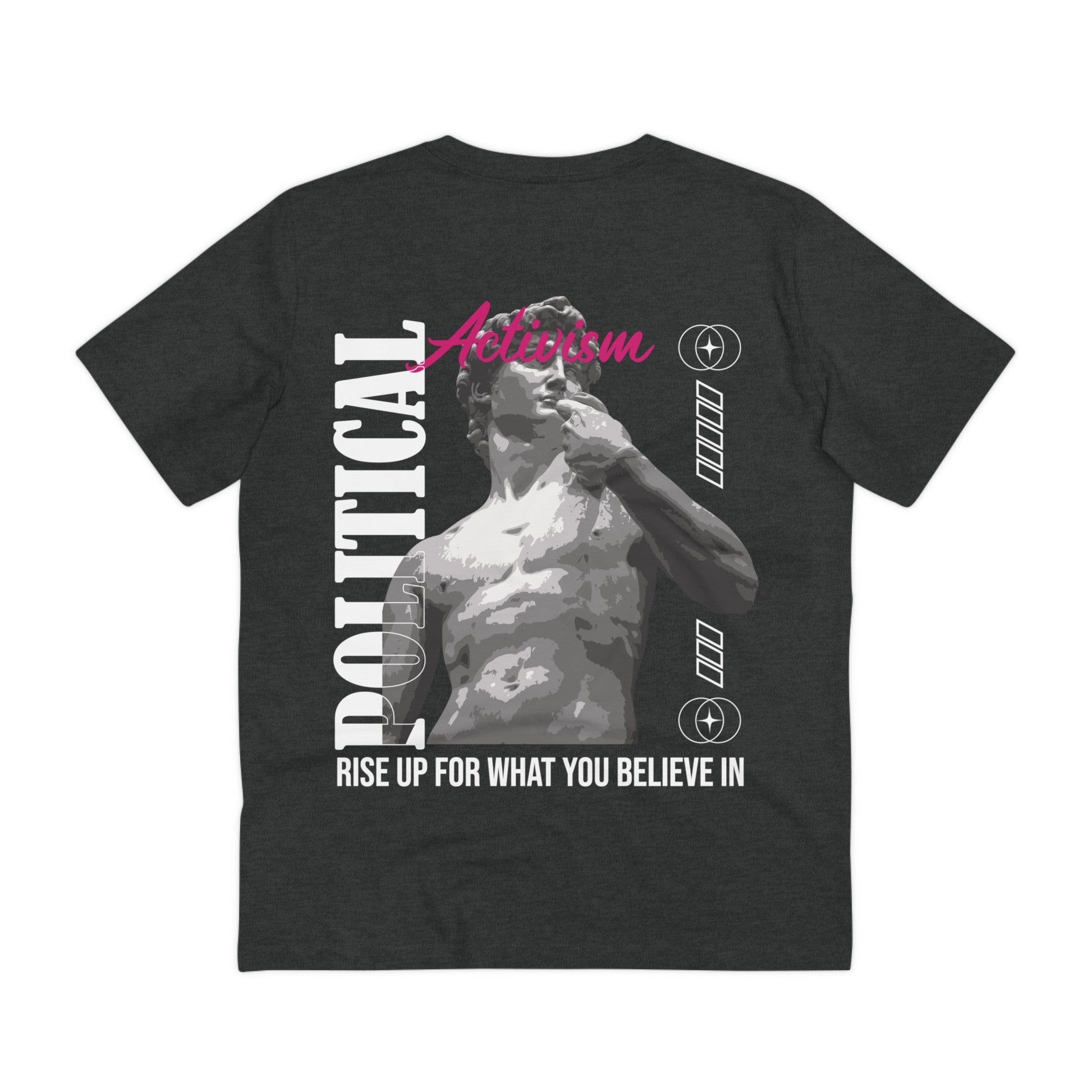 Printify T-Shirt Dark Heather Grey / 2XS Political Activism - Streetwear - Gods Way - Back Design