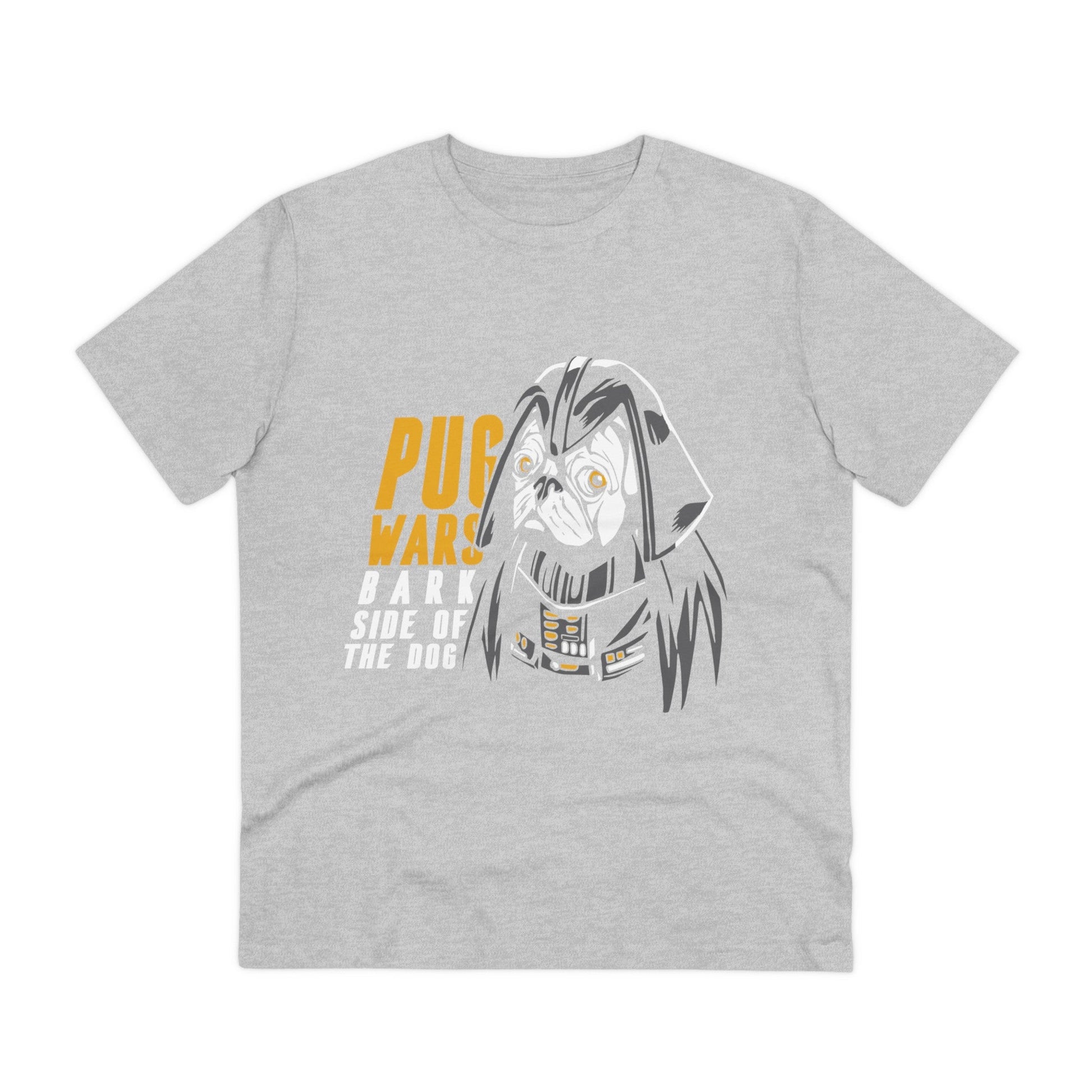 Printify T-Shirt Heather Grey / 2XS Pug Wars bark side of the dog - Film Parodie - Front Design