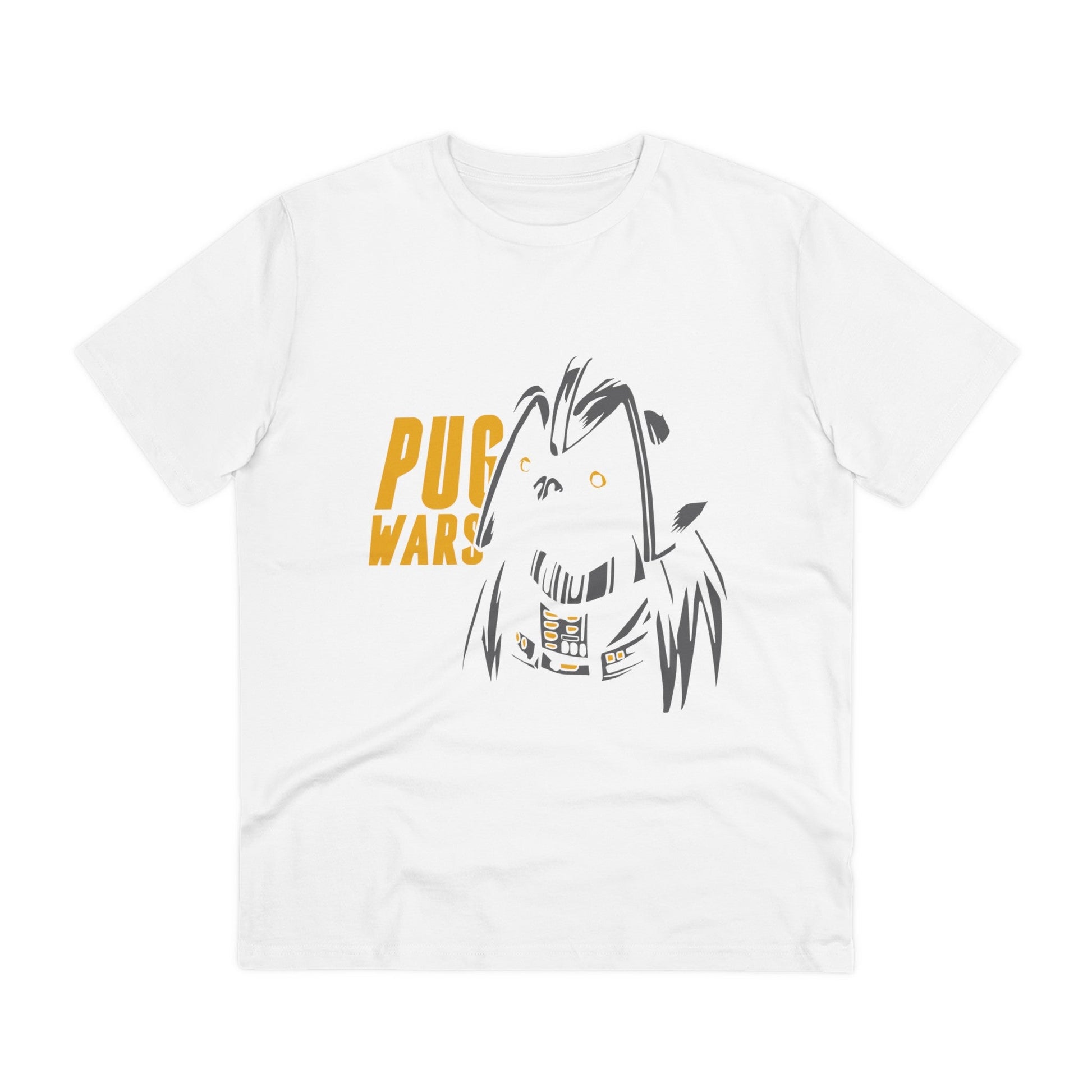 Printify T-Shirt White / 2XS Pug Wars bark side of the dog - Film Parodie - Front Design