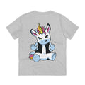 Printify T-Shirt Heather Grey / 2XS Punk Einhorn - Unicorn World - Back Design