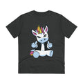 Printify T-Shirt Dark Heather Grey / 2XS Punk Einhorn - Unicorn World - Front Design
