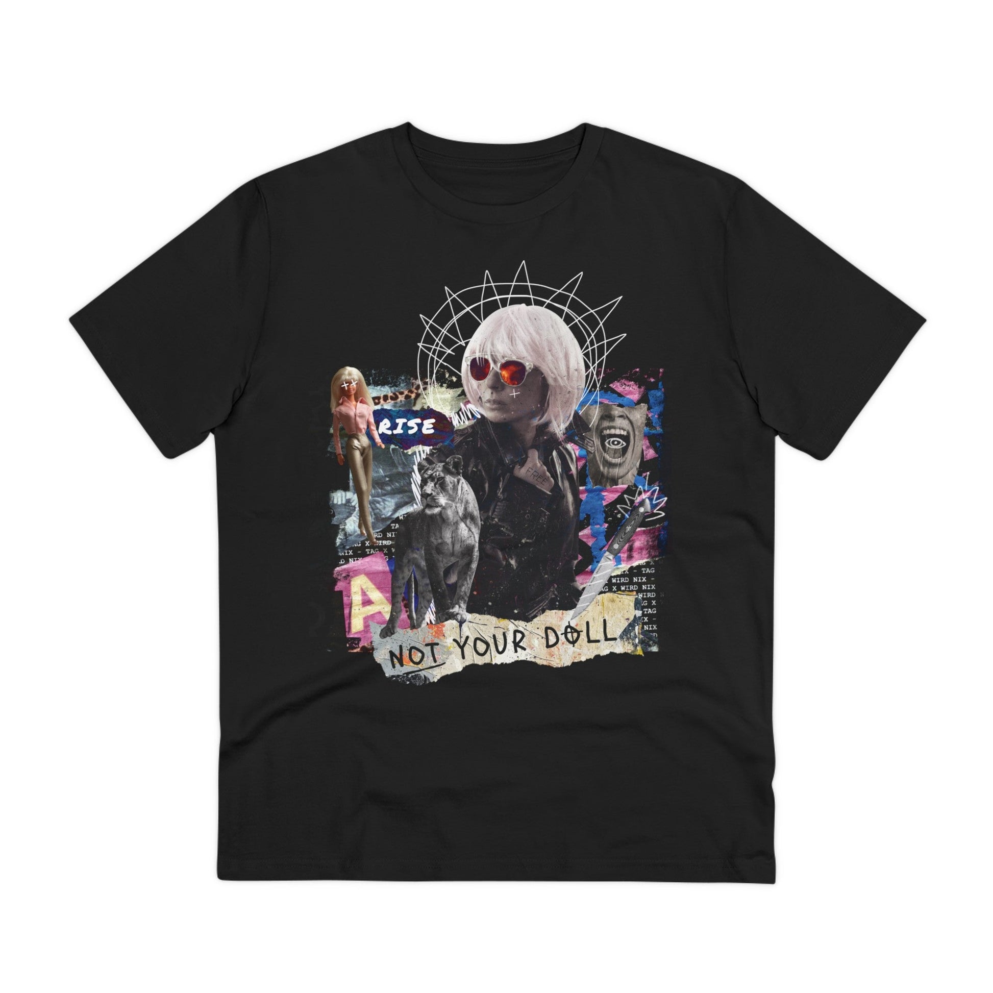 Printify T-Shirt Black / 2XS Punk Not your Doll - Streetwear - King Breaker - Front Design