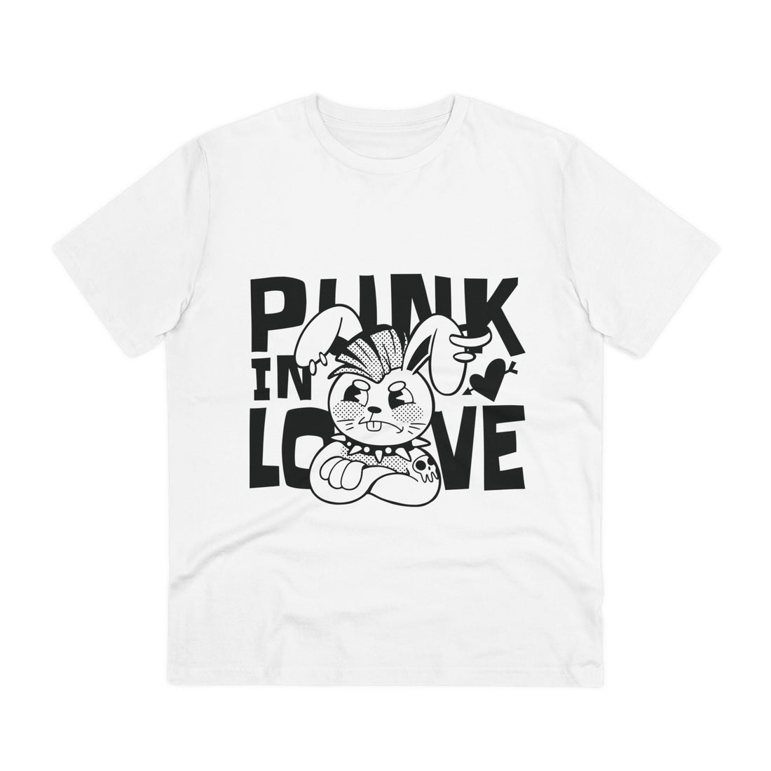 Printify T-Shirt White / 2XS Punk Rabbit In Love - Streetwear - Berlin Reality - Front Design