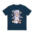 Printify T-Shirt French Navy / 2XS Rabbit Easter Anime Girl - Anime World - Front Design
