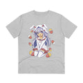 Printify T-Shirt Heather Grey / 2XS Rabbit Easter Anime Girl - Anime World - Front Design