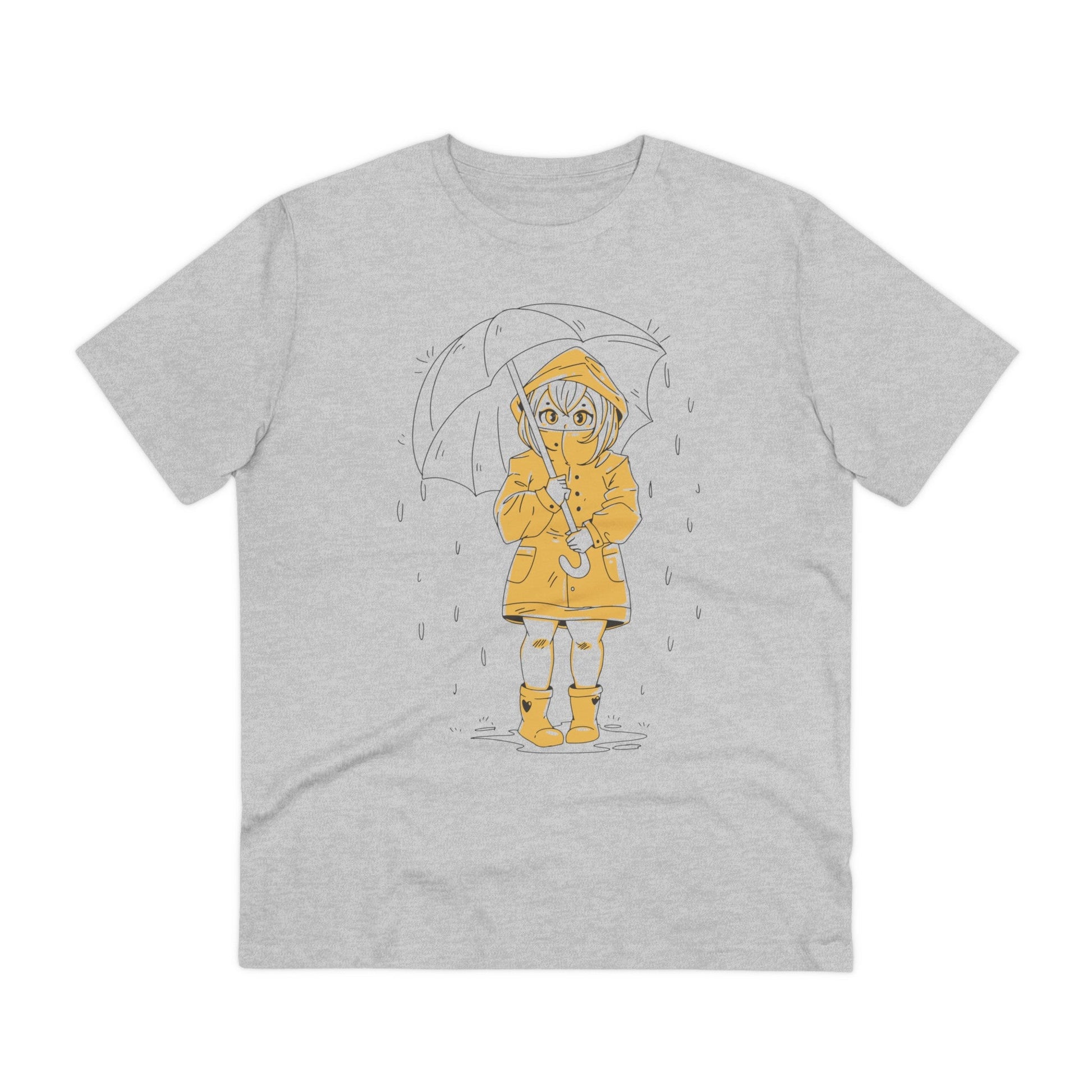 Printify T-Shirt Heather Grey / 2XS Rain Anime Girl - Anime World - Front Design