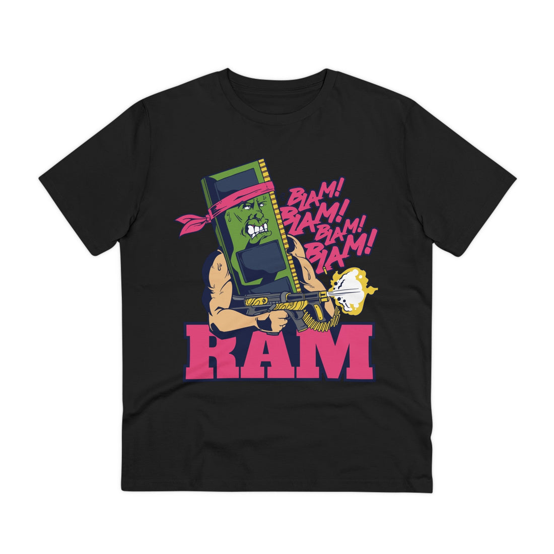 Printify T-Shirt Black / 2XS Ram(bo) - Film Parodie - Front Design