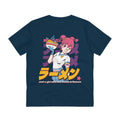 Printify T-Shirt French Navy / 2XS Ramen Girl Just a Girl who like Anime & Ramen - Anime World - Back Design