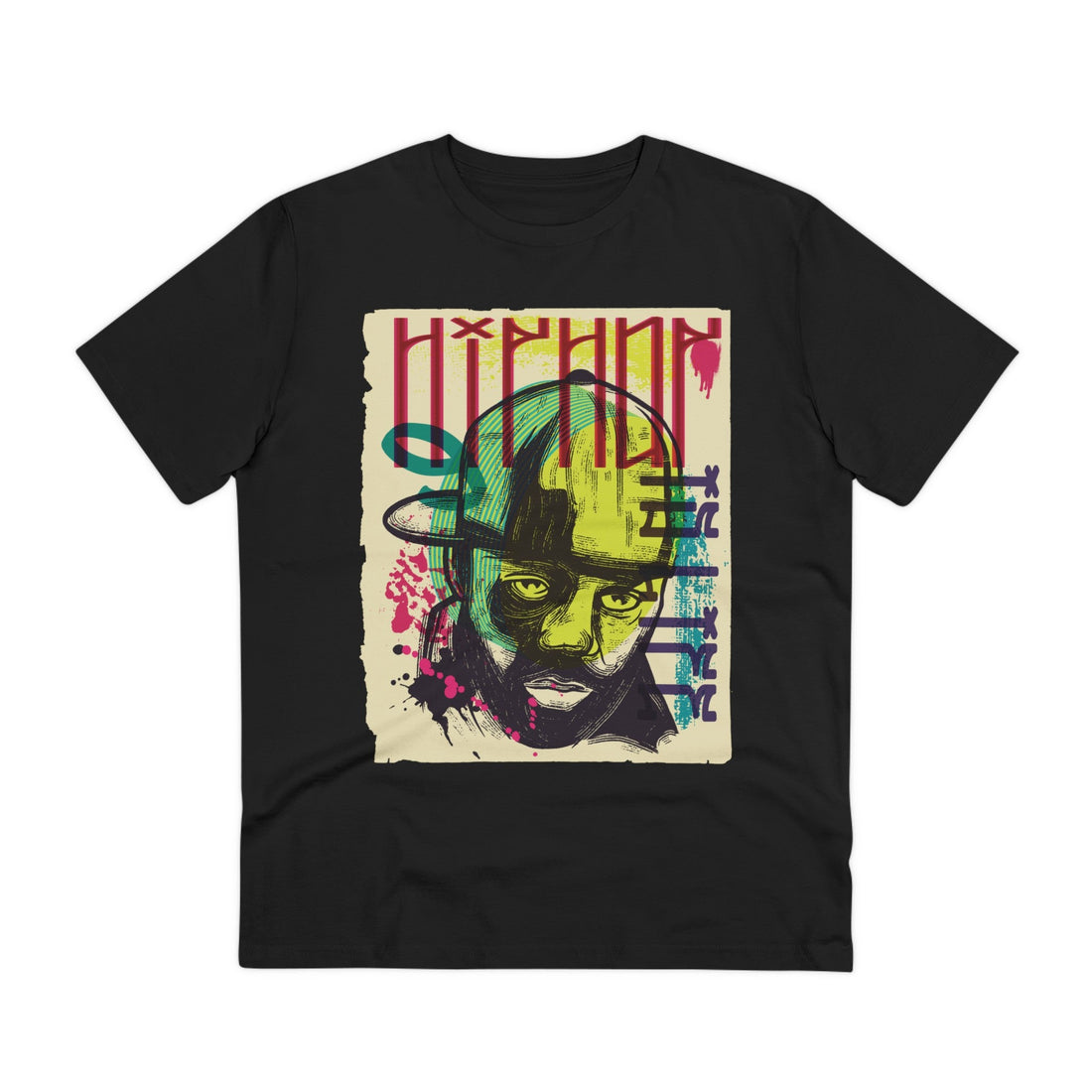 Printify T-Shirt Black / 2XS Rap Man Hip Hop - Urban Graffiti - Front Design
