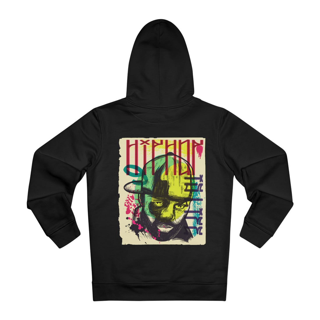 Printify Hoodie Black / M Rap Man Hip Hop - Urban Graffiti - Hoodie - Back Design