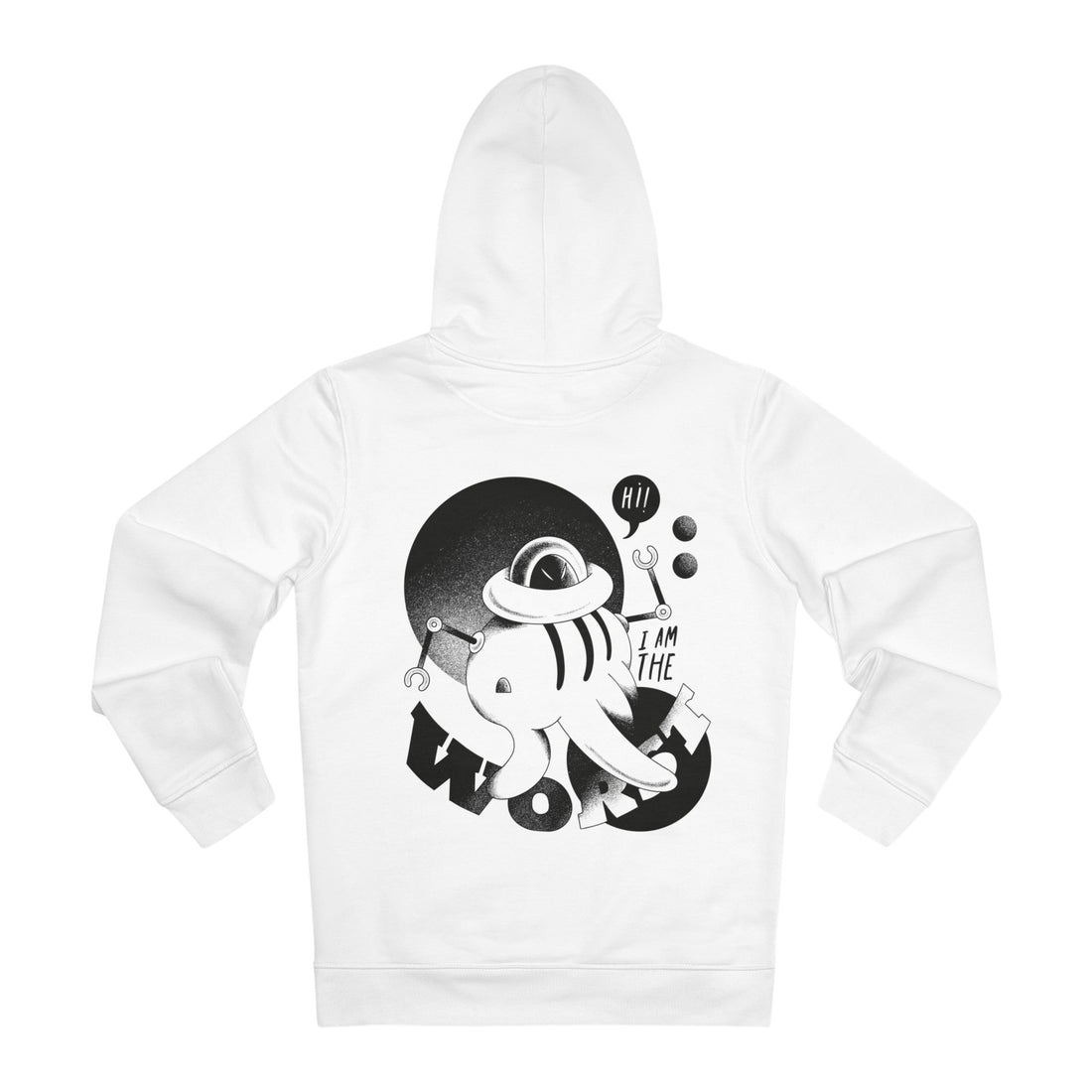 Printify Hoodie White / S Robot Alien Monster - Evil Characters - Hoodie - Back Design