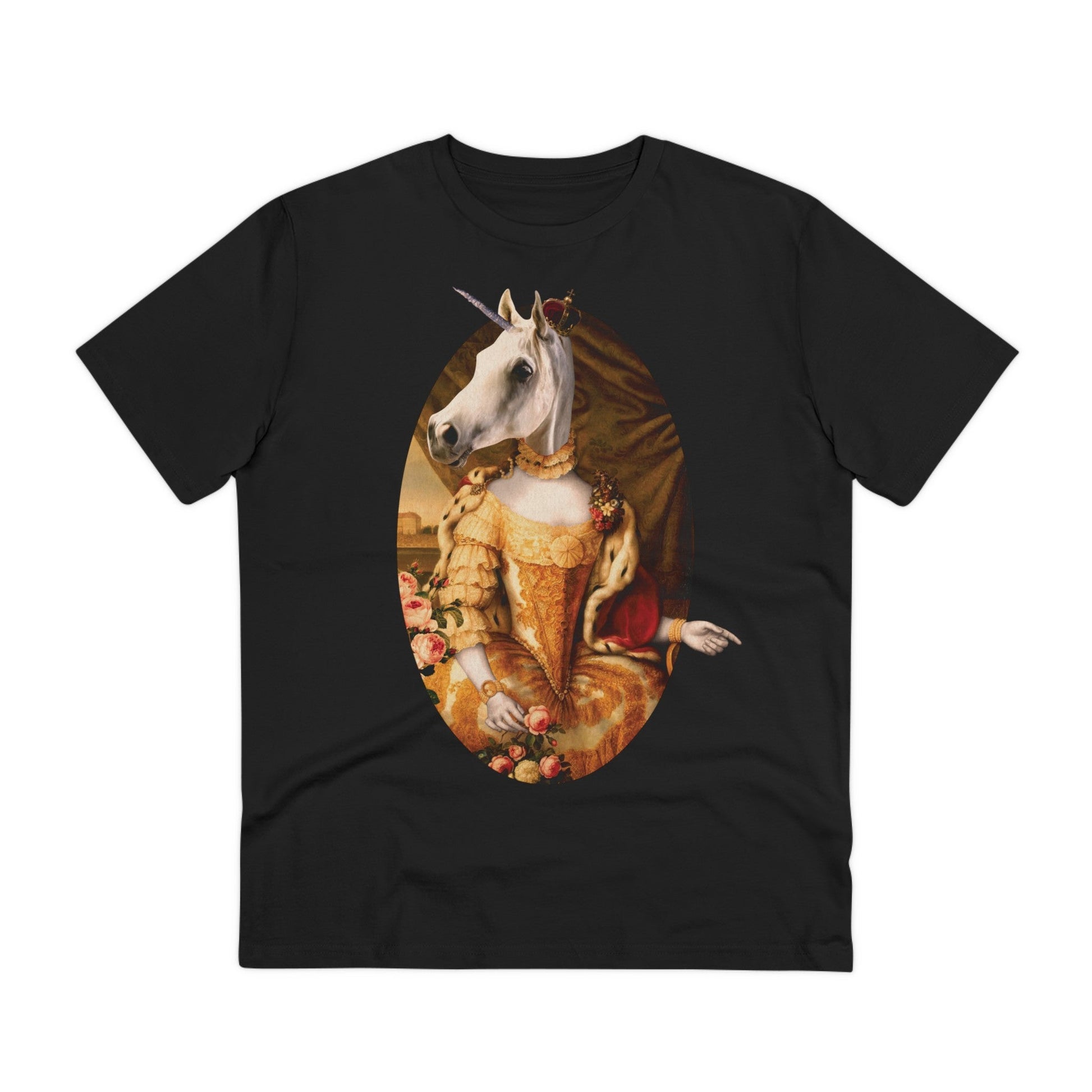 Printify T-Shirt Black / 2XS Royal Animals Princess Unicorn - Streetwear - King Breaker - Front Design