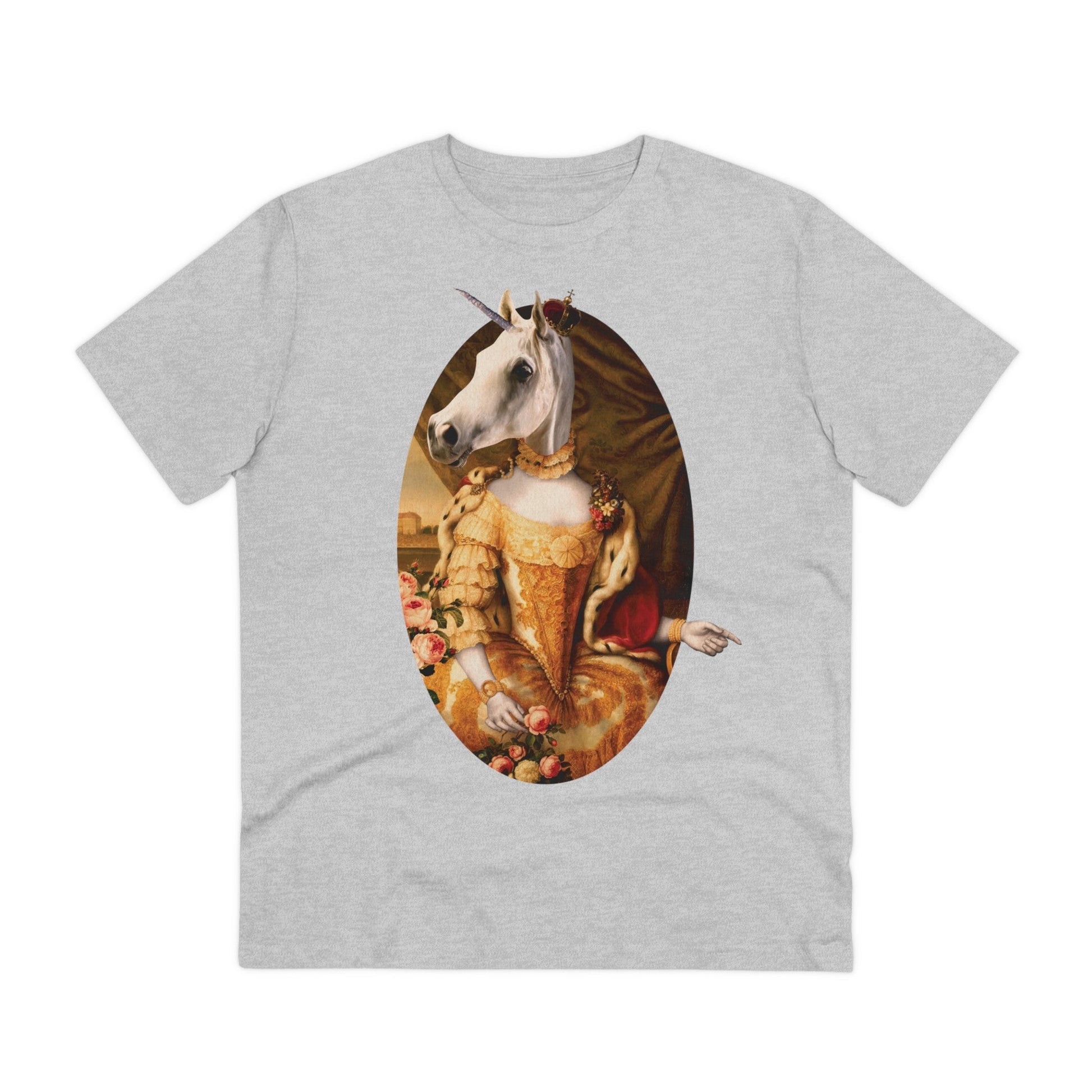 Printify T-Shirt Heather Grey / 2XS Royal Animals Princess Unicorn - Streetwear - King Breaker - Front Design