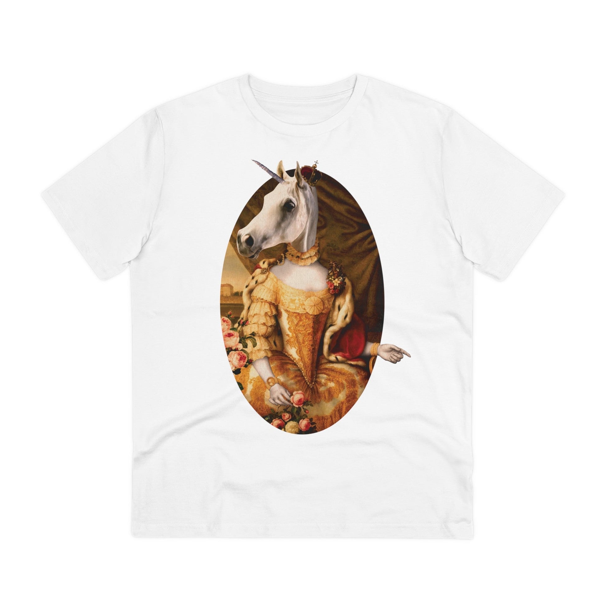 Printify T-Shirt White / 2XS Royal Animals Princess Unicorn - Streetwear - King Breaker - Front Design