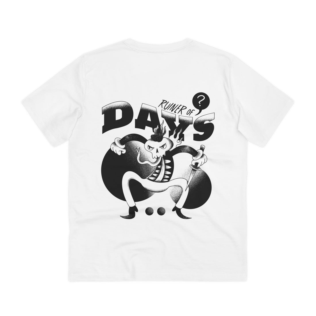 Printify T-Shirt White / 2XS Ruiner of Days Villian - Evil Characters - Back Design
