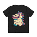 Printify T-Shirt Black / 2XS Sandwich Einhorn - Unicorn World - Back Design