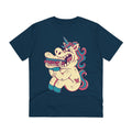 Printify T-Shirt French Navy / 2XS Sandwich Einhorn - Unicorn World - Front Design