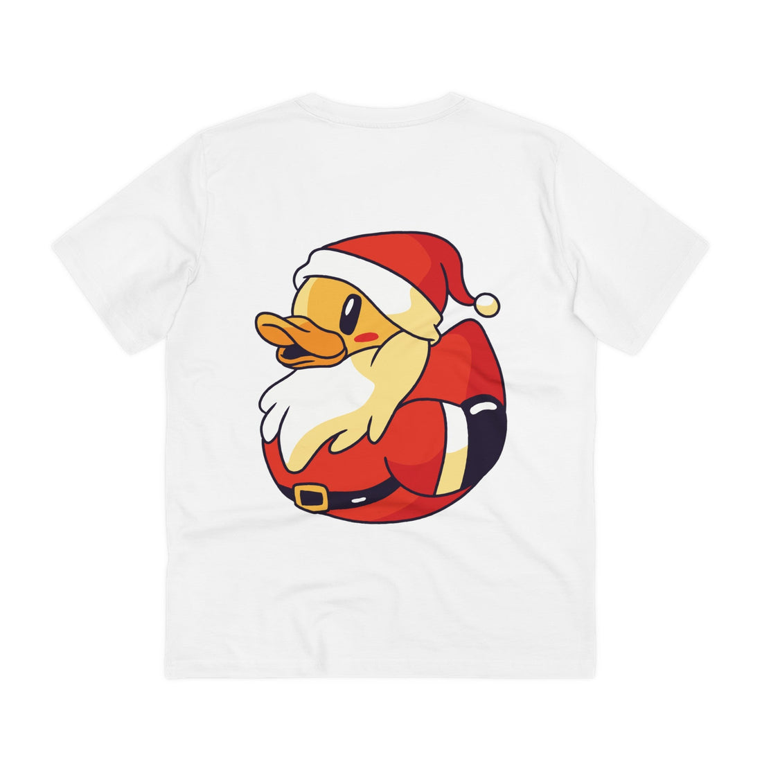 Printify T-Shirt White / 2XS Santa - Rubber Duck - Back Design
