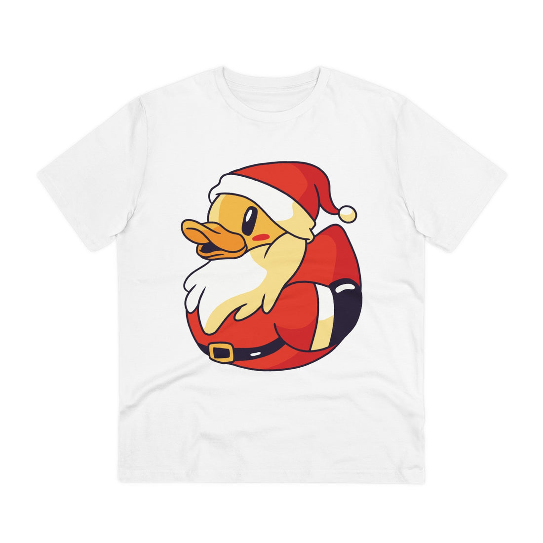 Printify T-Shirt White / 2XS Santa - Rubber Duck - Front Design