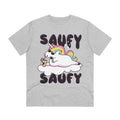 Printify T-Shirt Heather Grey / 2XS Saufy Unicorn - Unicorn World - Front Design