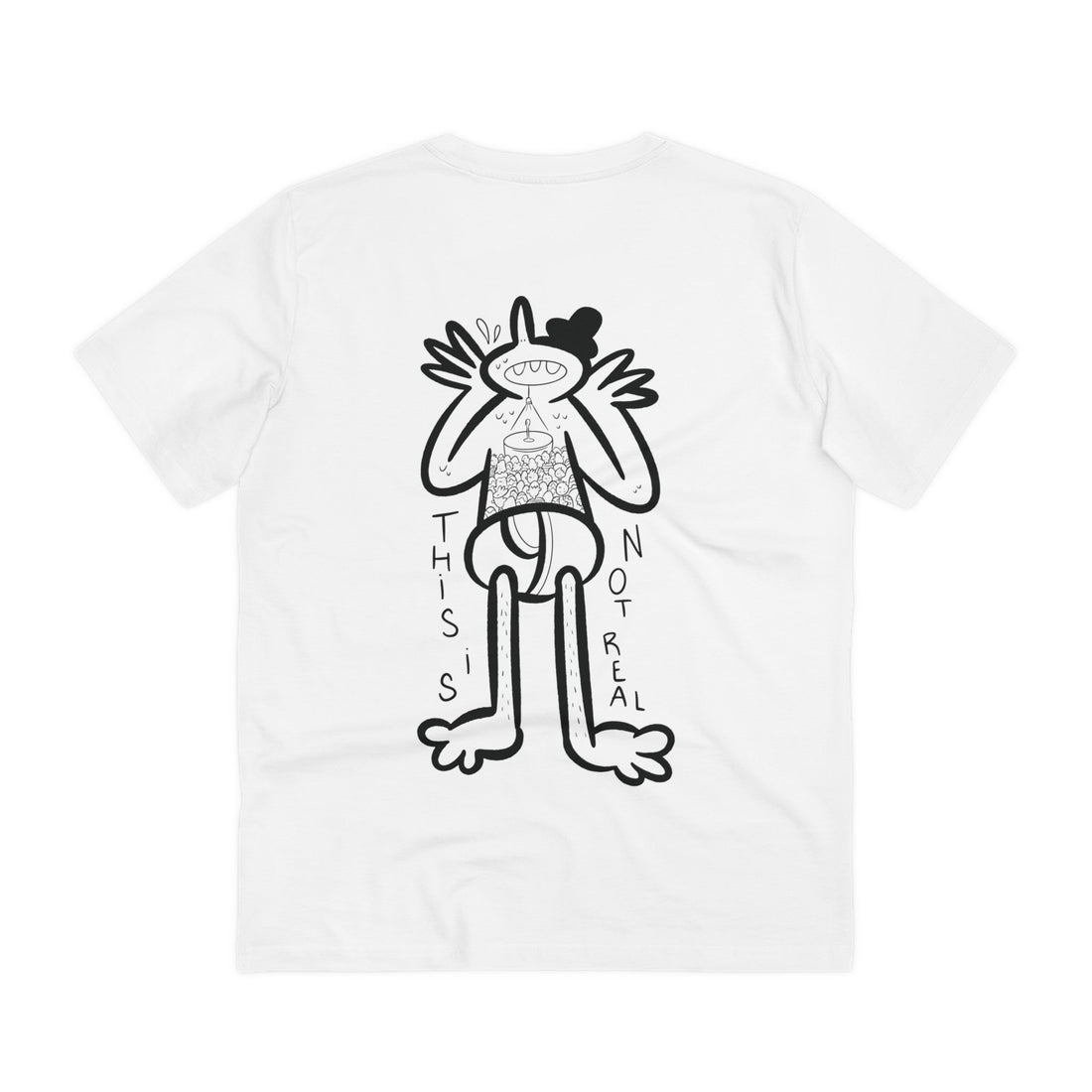 Printify T-Shirt White / 2XS Scenic Panic - Doodle Fears - Back Design