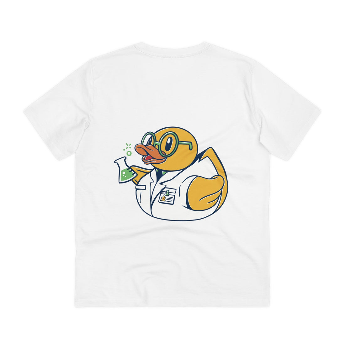 Printify T-Shirt White / 2XS Scientist - Rubber Duck - Back Design