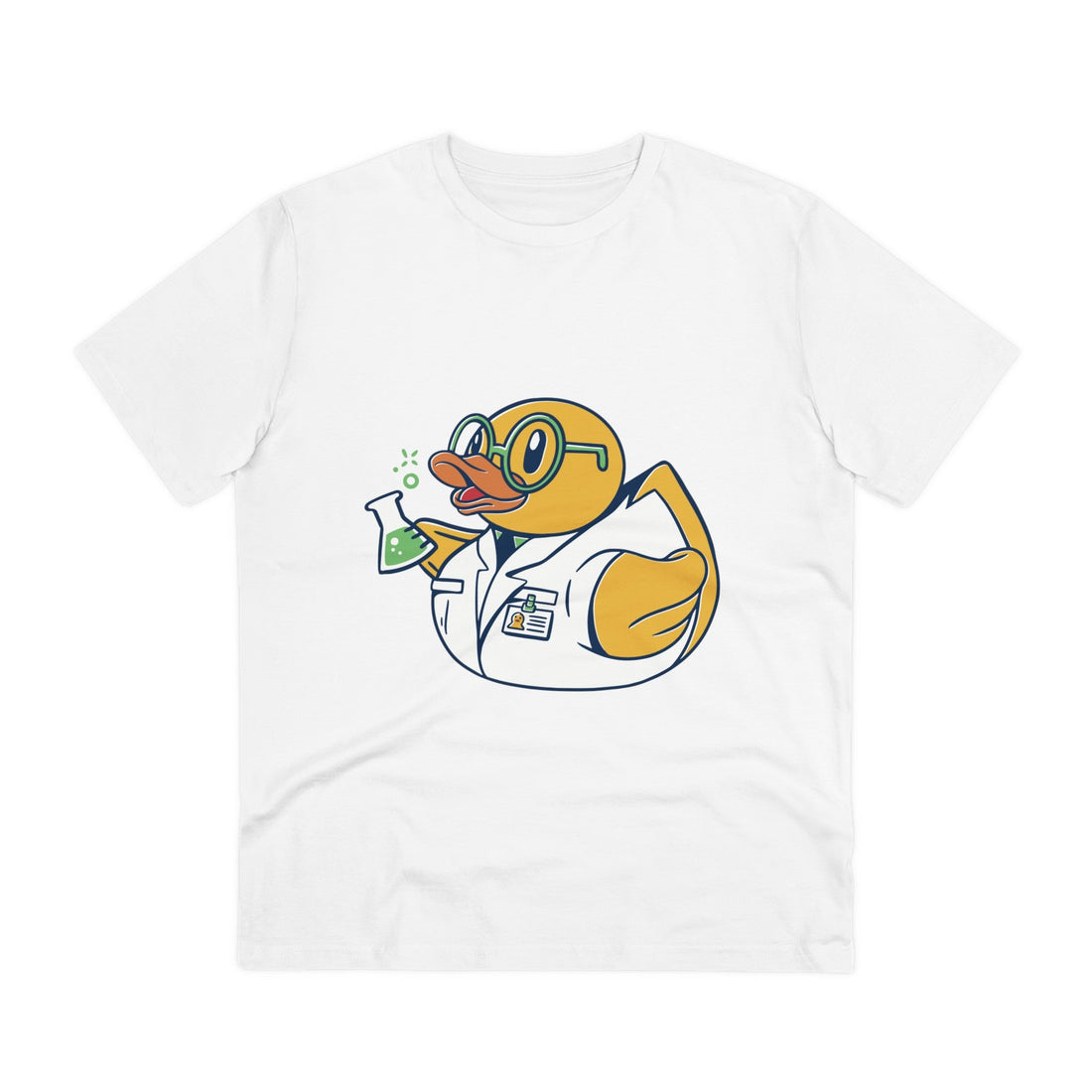Printify T-Shirt White / 2XS Scientist - Rubber Duck - Front Design