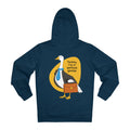 Printify Hoodie French Navy / S Serious Goose Today I´m a serious goose - Rubber Duck - Hoodie - Back Design