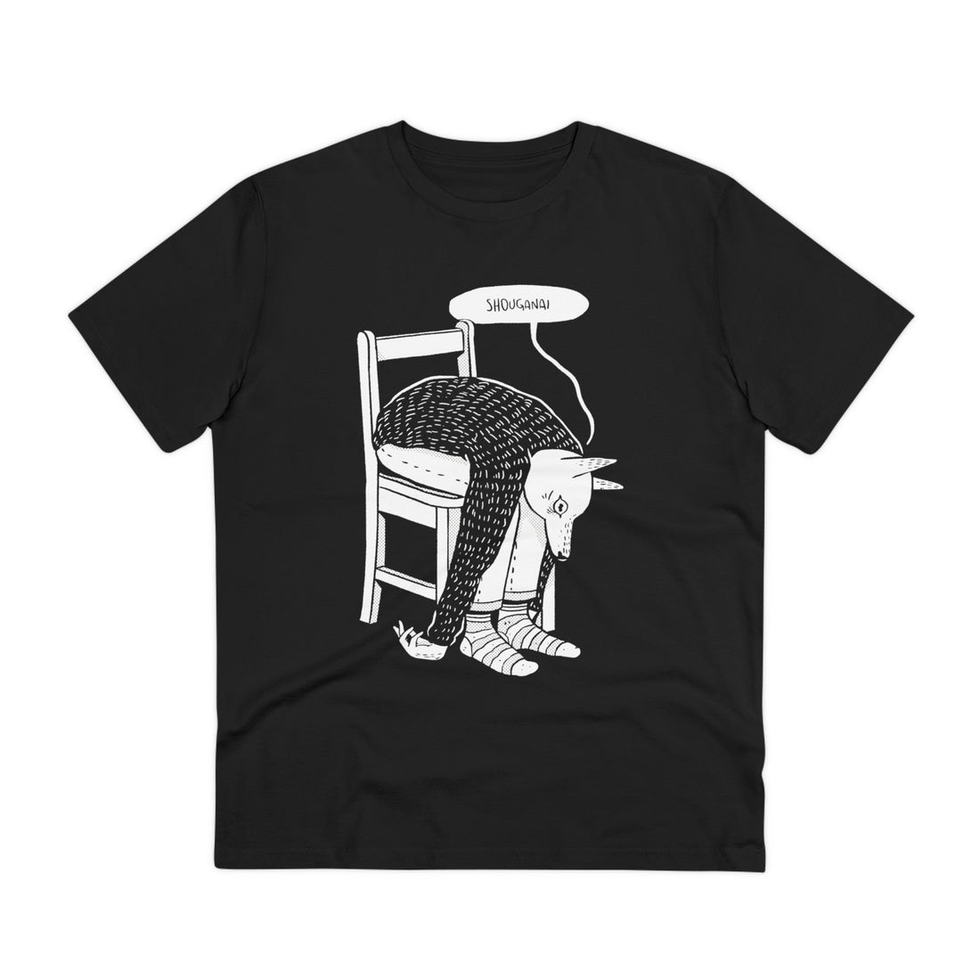 Printify T-Shirt Black / 2XS Shouganai Fox - Anime World - Front Design