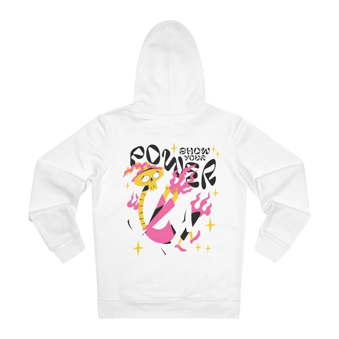 Printify Hoodie White / S Show your Power - Creatures with Magic Powers - Hoodie - Back Design