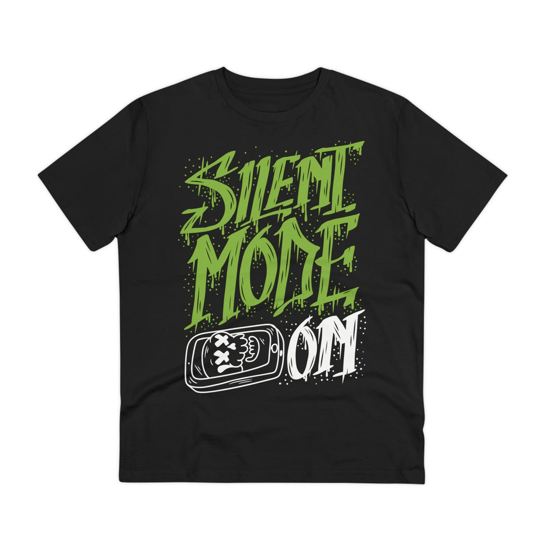 Printify T-Shirt Black / 2XS Silent Mode on - Streetwear - I´m Fine - Front Design