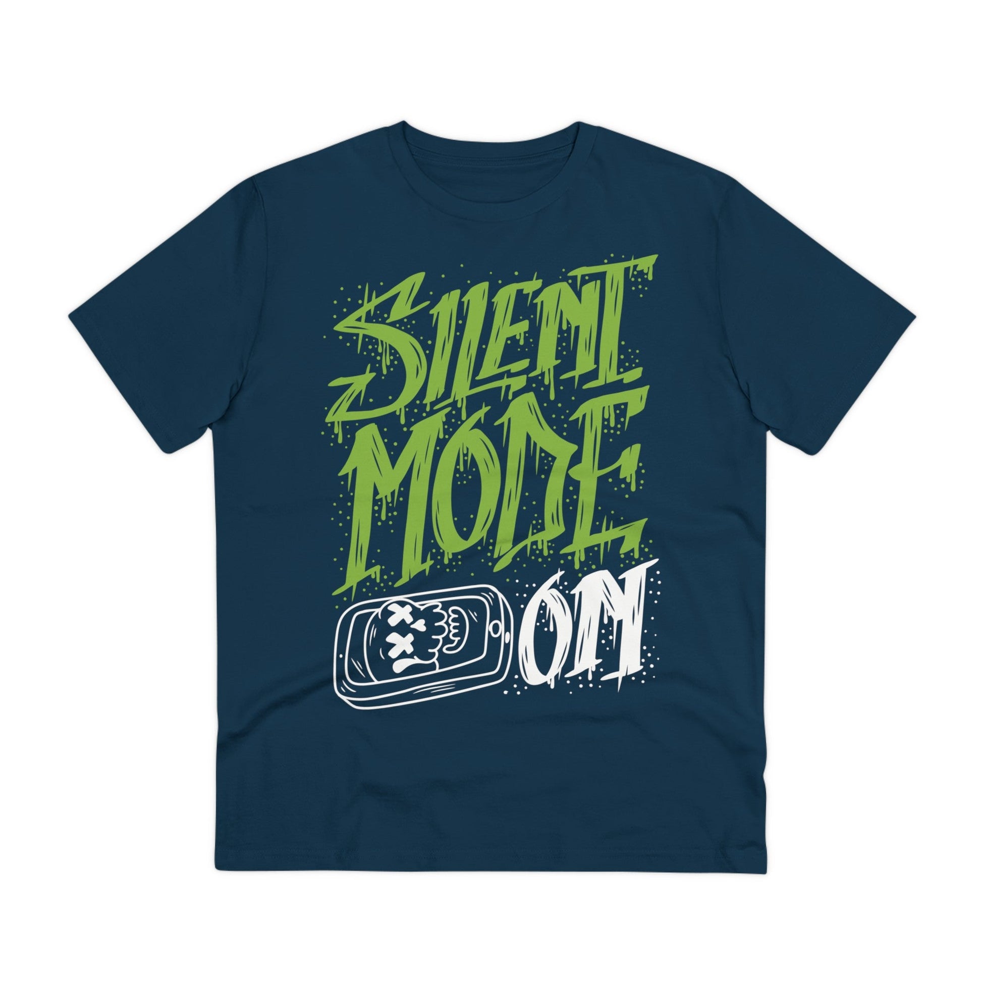Printify T-Shirt French Navy / 2XS Silent Mode on - Streetwear - I´m Fine - Front Design