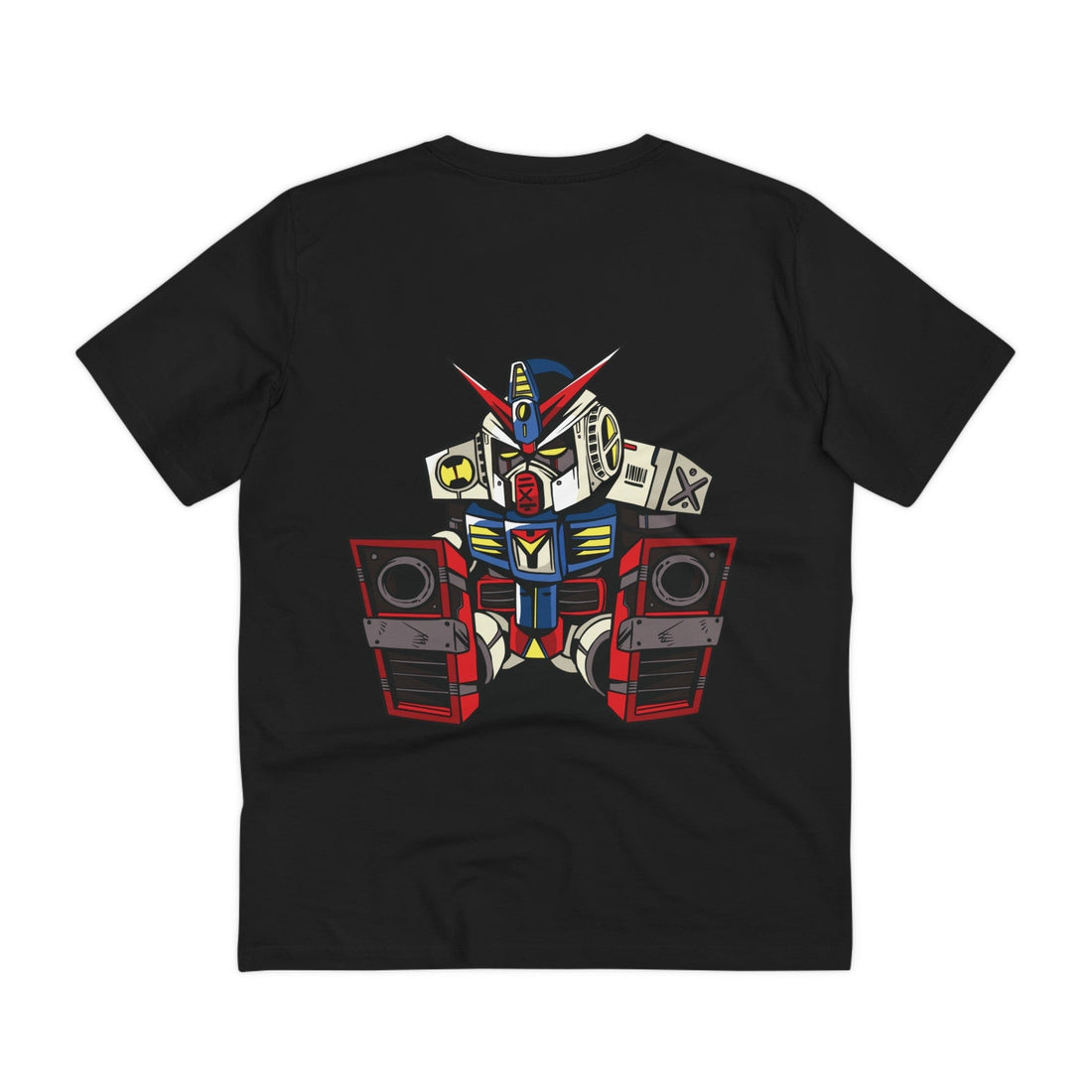 Printify T-Shirt Black / 2XS Sleepy Robot - Anime World - Back Design