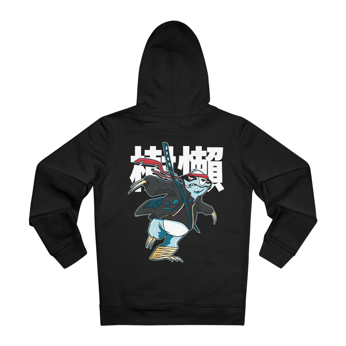 Printify Hoodie Black / M Sloth - Warrior Animals - Hoodie - Back Design