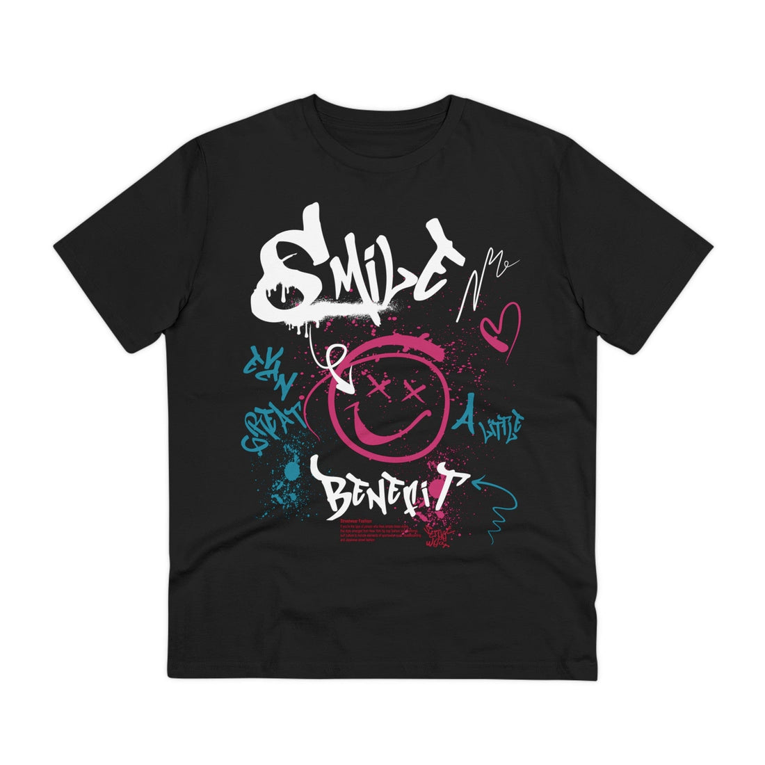 Printify T-Shirt Black / 2XS Smile Benefit - Streetwear - I´m Fine - Front Design