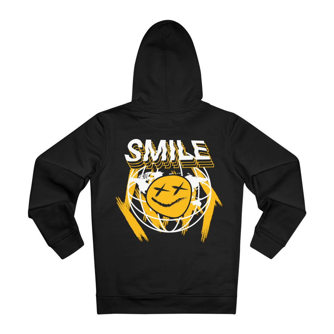 Printify Hoodie Black / 2XL Smile for the World - Streetwear - Joker - Hoodie - Back Design