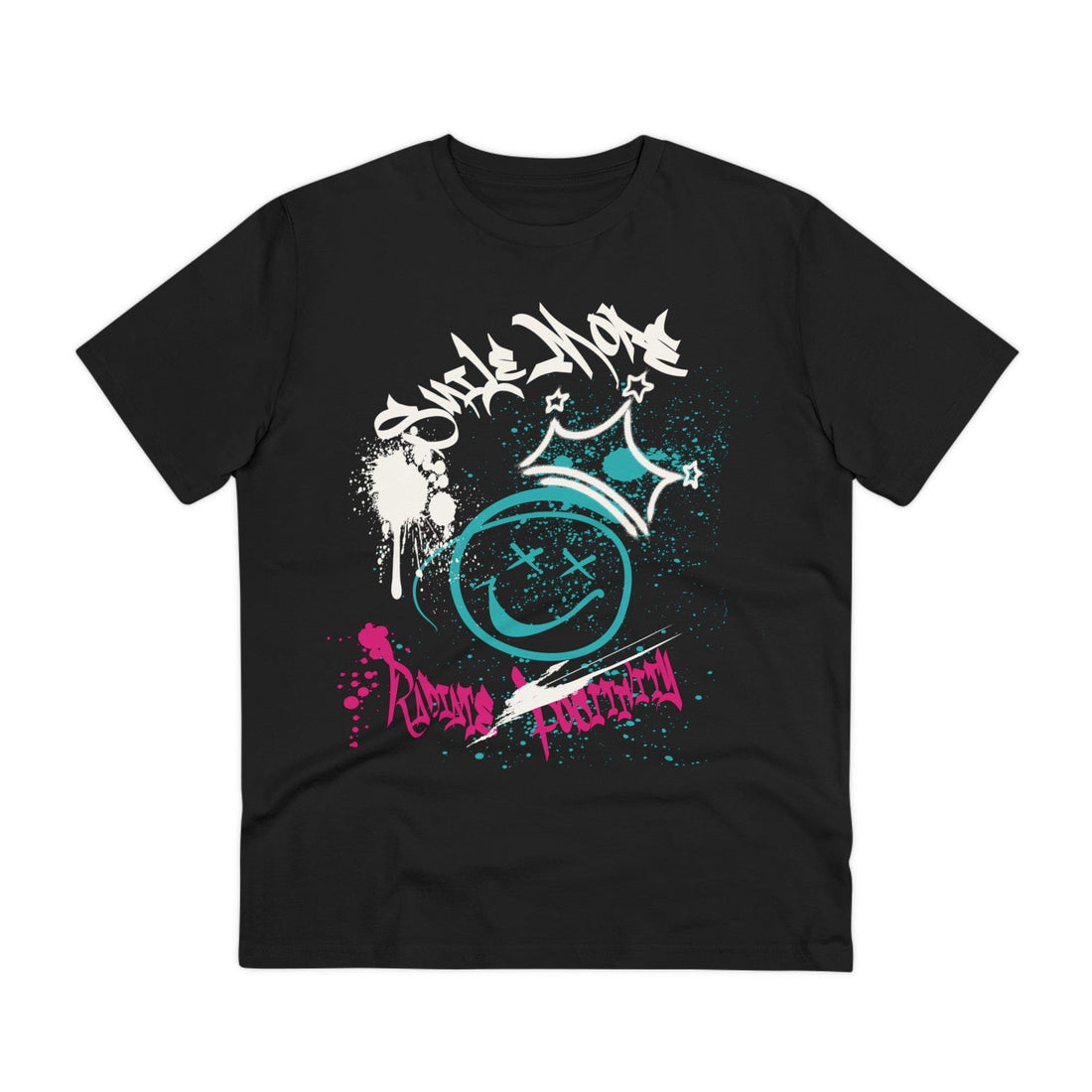 Printify T-Shirt Black / 2XS Smile More - Streetwear - I´m Fine - Front Design