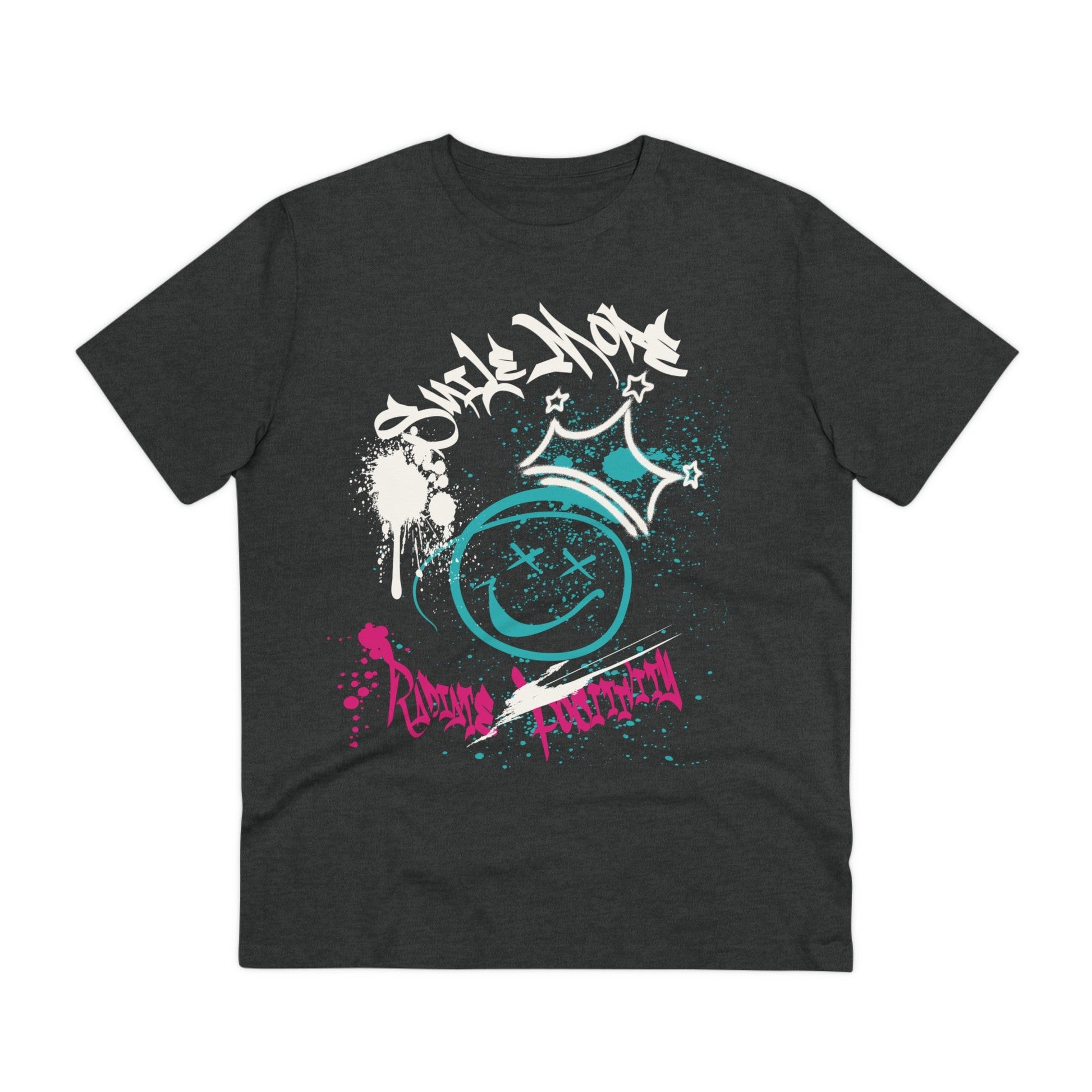 Printify T-Shirt Dark Heather Grey / 2XS Smile More - Streetwear - I´m Fine - Front Design