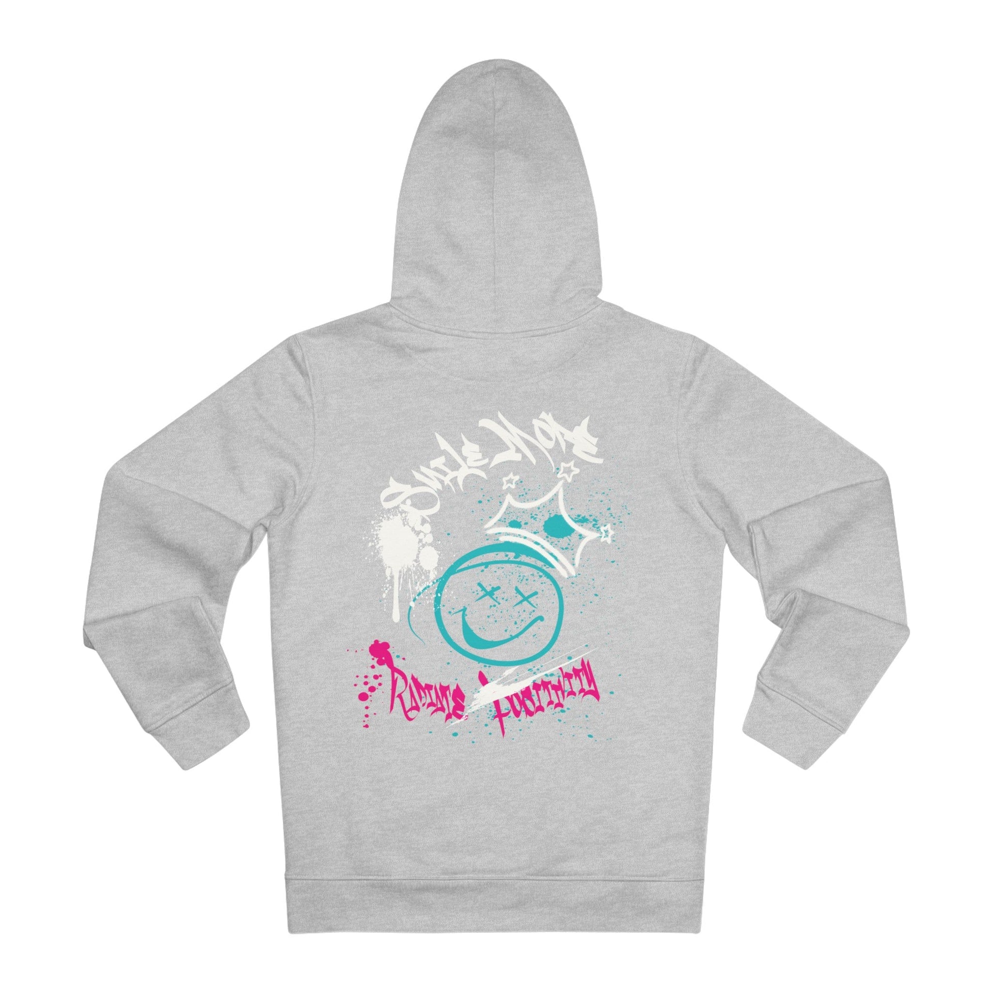 Printify Hoodie Heather Grey / S Smile More - Streetwear - I´m Fine - Hoodie - Back Design