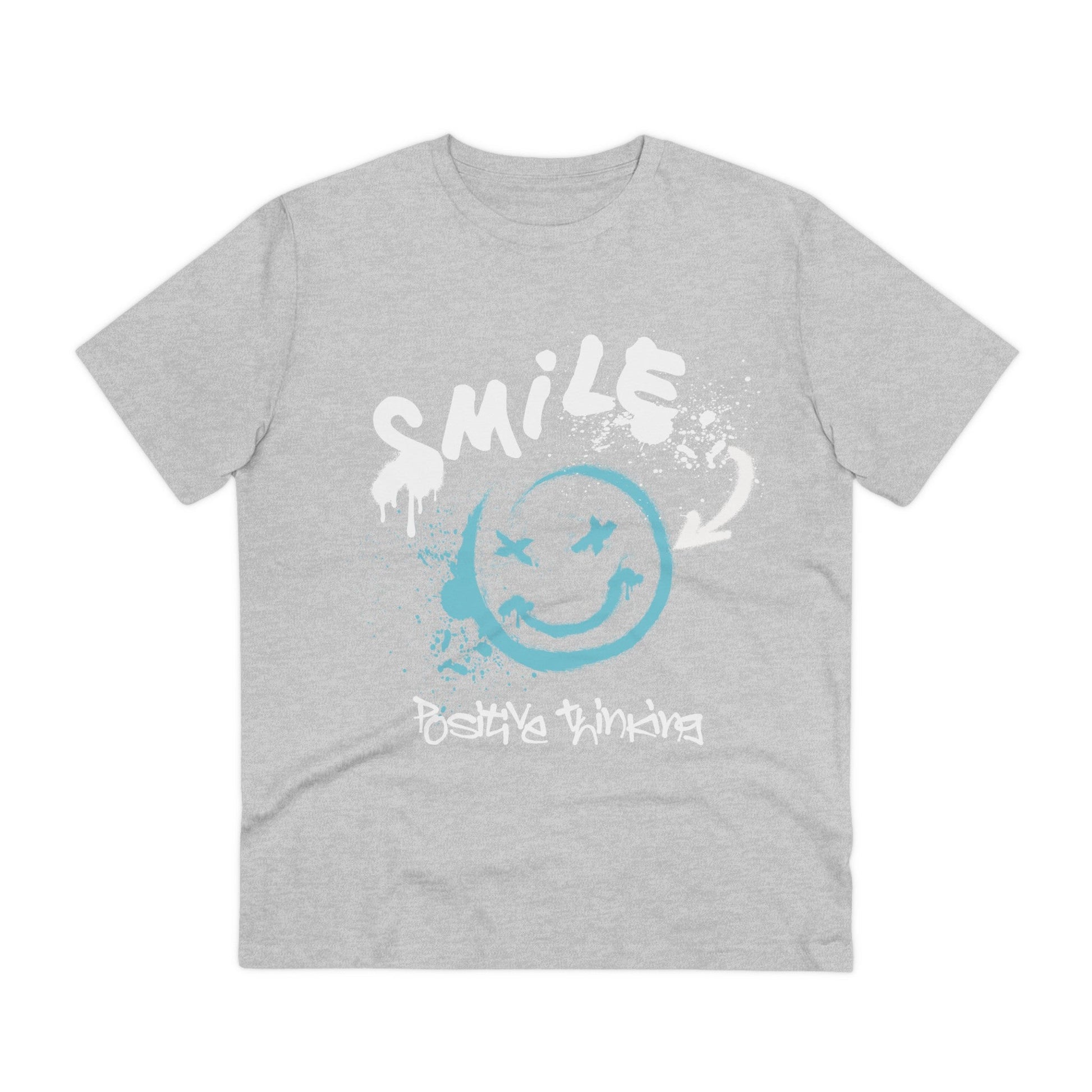 Printify T-Shirt Heather Grey / 2XS Smile Postivie thinking - Streetwear - I´m Fine - Front Design