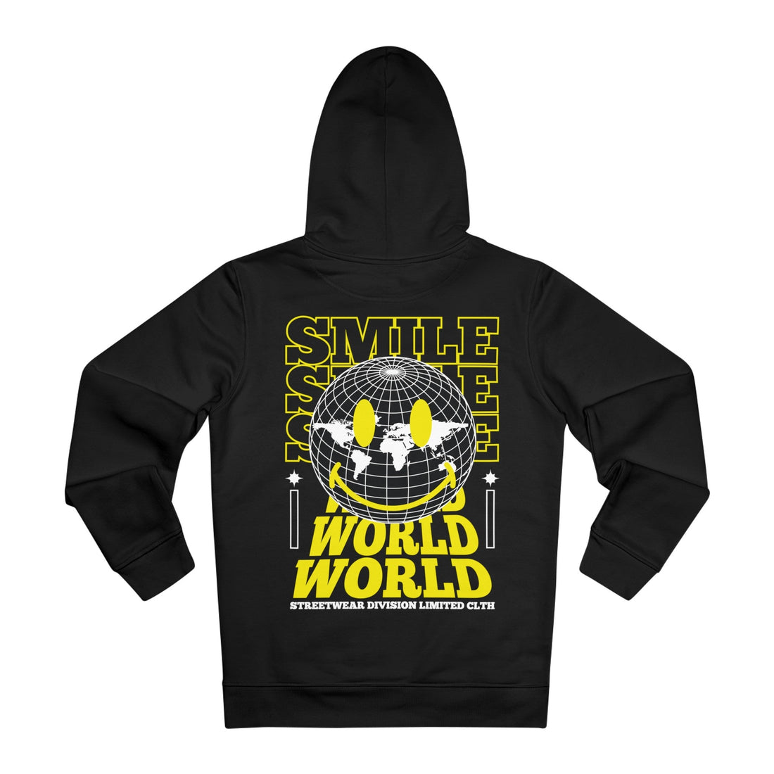 Printify Hoodie Black / 2XL Smile World - Streetwear - Joker - Hoodie - Back Design